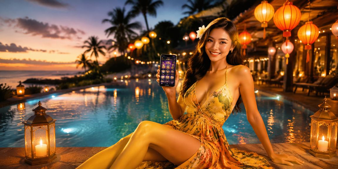 Giao diện truy cập 4xl trên điện thoại trong bối cảnh đèn lồng Hội An