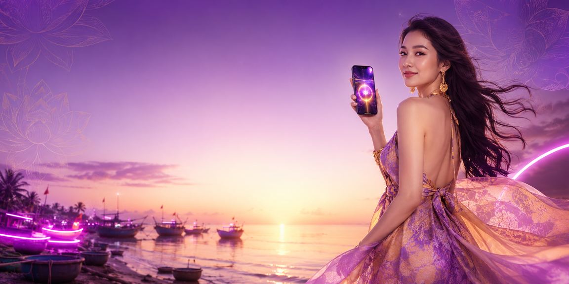 Người chơi tại bãi biển Mũi Né thư giãn với casino trực tuyến trên điện thoại