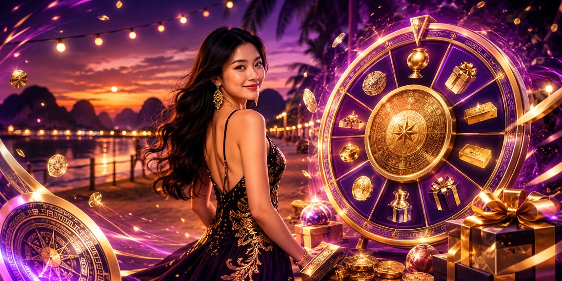Ánh đèn neon rực rỡ tại Ninh Bình trong đêm bốc thăm may mắn – không khí giải trí sôi động